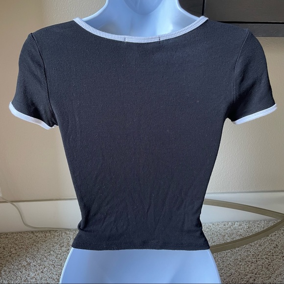 Black Ringer Tee - Picture 2 of 2